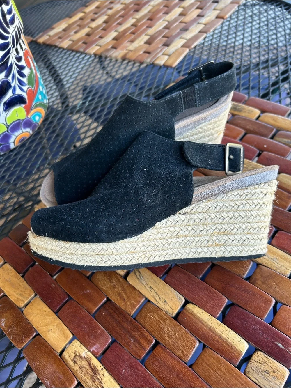 Aetrex Espadrille Wedge Sandals, size 7, EUR 37 NEW - Picture 4 of 13